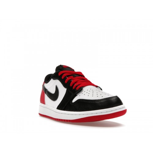 Кроссы Jordan 1 Retro Low OG Black Toe (2023) - мужская сетка размеров