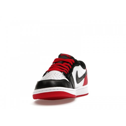 Кроссы Jordan 1 Retro Low OG Black Toe (2023) - мужская сетка размеров