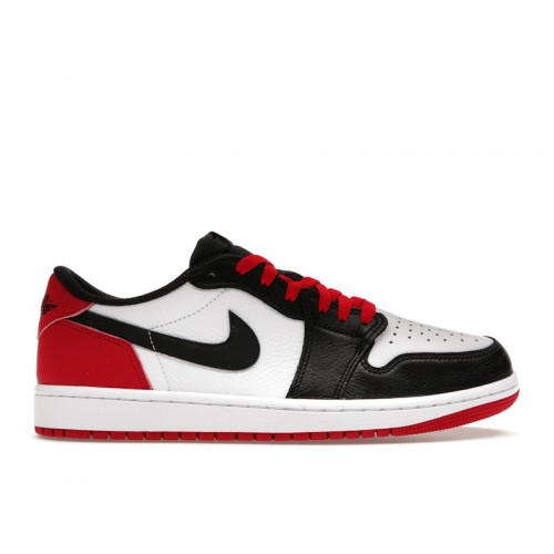Кроссы Jordan 1 Retro Low OG Black Toe (2023) - мужская сетка размеров