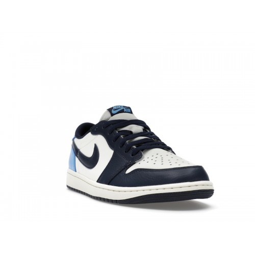 Кроссы Jordan 1 Low OG Obsidian UNC - мужская сетка размеров