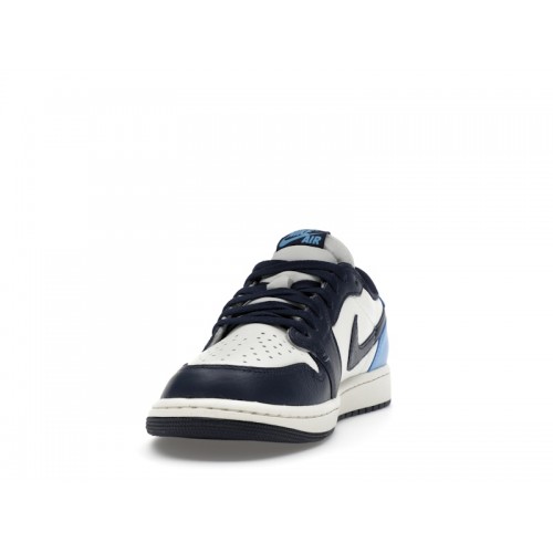 Кроссы Jordan 1 Low OG Obsidian UNC - мужская сетка размеров