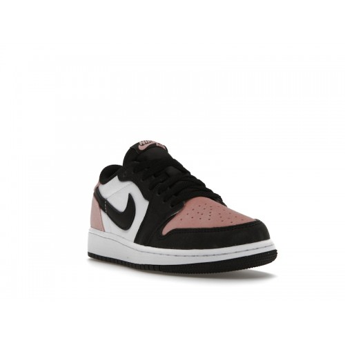 Кроссы Jordan 1 Low OG Bleached Coral (GS) - подростковая сетка размеров