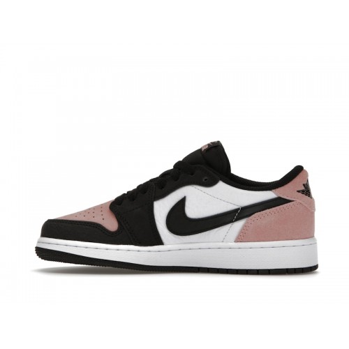 Кроссы Jordan 1 Low OG Bleached Coral (GS) - подростковая сетка размеров