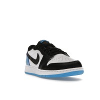 Подростковые Jordan 1 Retro Low OG Black Dark Powder Blue (GS)