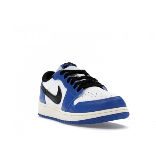 Кроссы Jordan 1 Retro Low OG Game Royal (GS) - подростковая сетка размеров