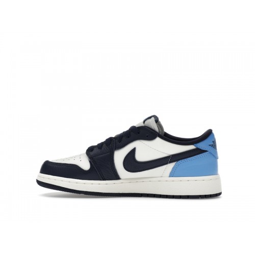 Air Jordan 1 Retro Low OG GS Obsidian UNC - подростковая сетка размеров