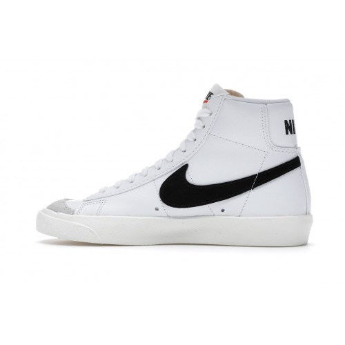 Кроссы Nike Blazer Mid 77 White Black (W) - женская сетка размеров