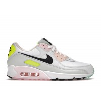 Женские Nike Air Max 90 White Volt Green Glow (W)
