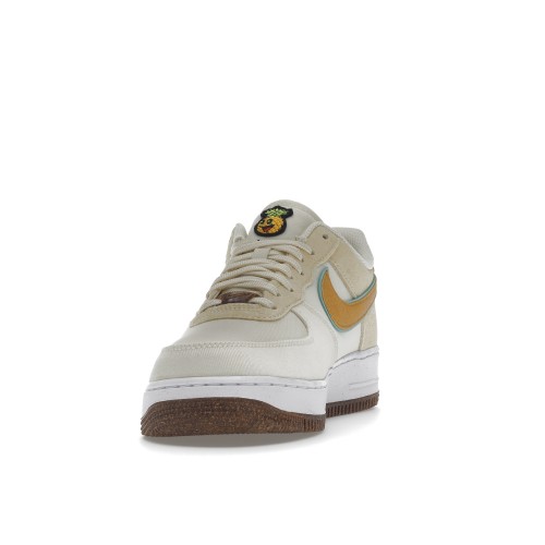 Кроссы Nike Air Force 1 Low Happy Pineapple Coconut Milk - мужская сетка размеров