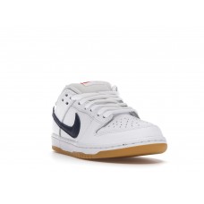 Кроссовки Nike SB Dunk Low Orange Label White Navy