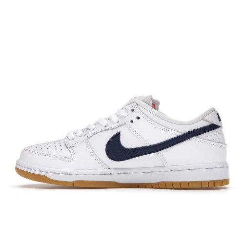 Кроссы Nike SB Dunk Low Orange Label White Navy - мужская сетка размеров