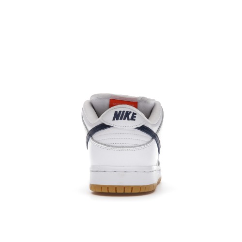 Кроссы Nike SB Dunk Low Orange Label White Navy - мужская сетка размеров