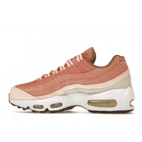 Кроссы Nike Air Max 95 Cork Pink (W) - женская сетка размеров