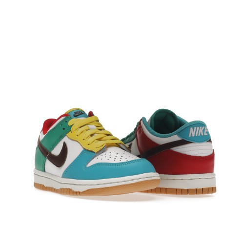 Кроссы Nike Dunk Low Free 99 White (GS) - подростковая сетка размеров