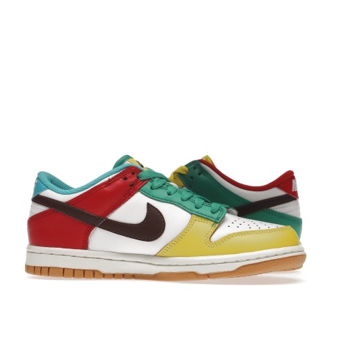 Кроссы Nike Dunk Low Free 99 White (GS) - подростковая сетка размеров
