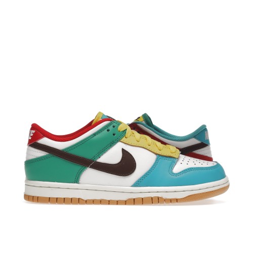 Кроссы Nike Dunk Low Free 99 White (GS) - подростковая сетка размеров