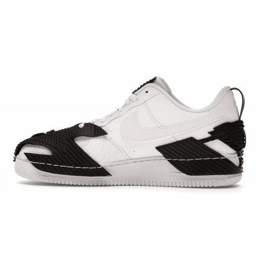 Кроссы Nike NDSTRKT Air Force 1 White Black - мужская сетка размеров