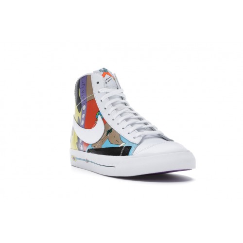 Кроссы Nike Blazer Mid 77 Flyleather Ruohan Wang - мужская сетка размеров