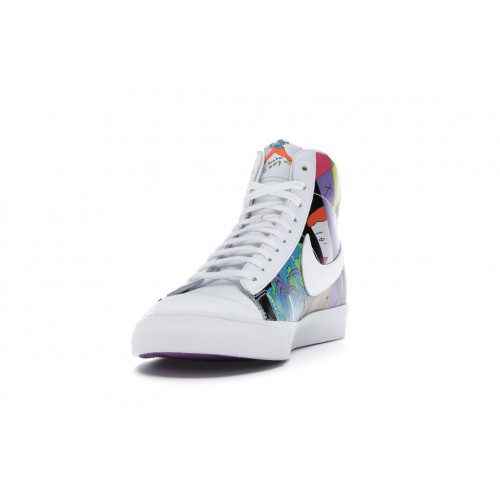 Кроссы Nike Blazer Mid 77 Flyleather Ruohan Wang - мужская сетка размеров