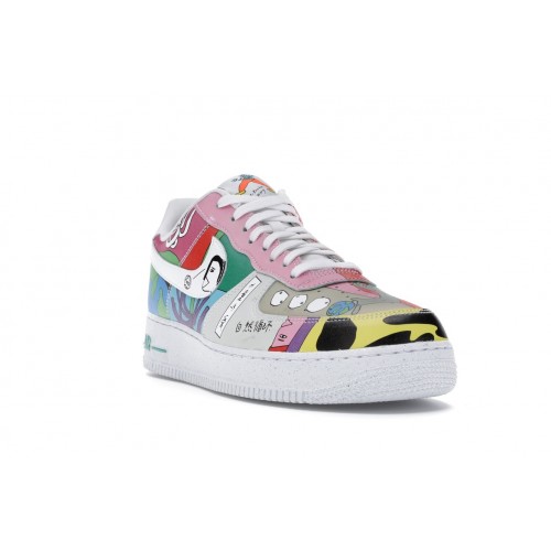 Кроссы Nike Air Force 1 Flyleather Ruohan Wang - мужская сетка размеров