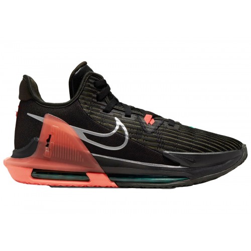 Кроссы Nike LeBron Witness 6 Black Crimson Pulse - мужская сетка размеров