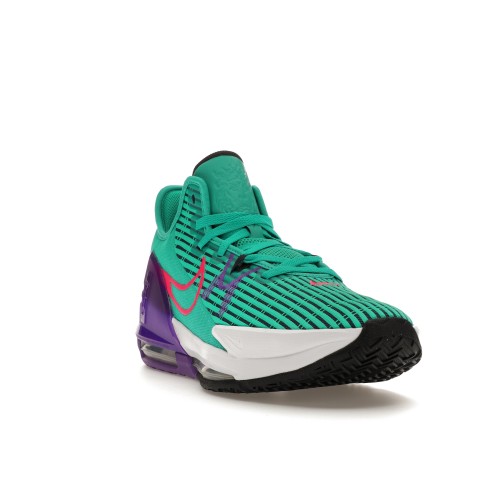 Кроссы Nike LeBron Witness 6 Clear Emerald Wild Berry - мужская сетка размеров