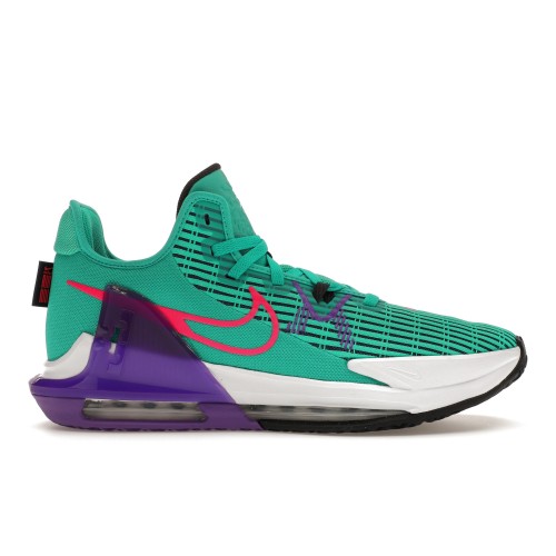 Кроссы Nike LeBron Witness 6 Clear Emerald Wild Berry - мужская сетка размеров
