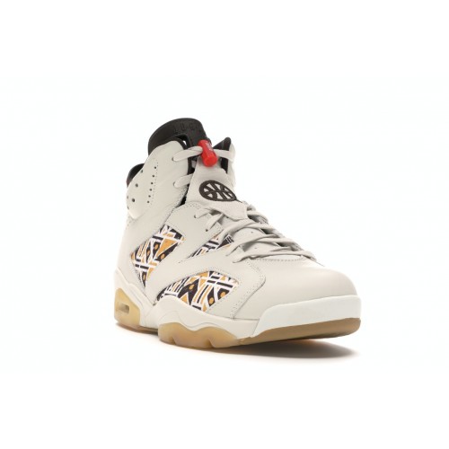 Кроссы Jordan 6 Retro Quai 54 Sail Brown (2020) - мужская сетка размеров