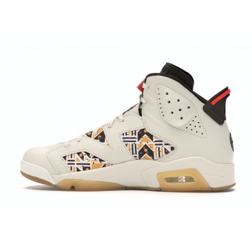 Кроссы Jordan 6 Retro Quai 54 Sail Brown (2020) - мужская сетка размеров