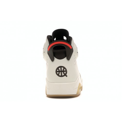 Кроссы Jordan 6 Retro Quai 54 Sail Brown (2020) - мужская сетка размеров