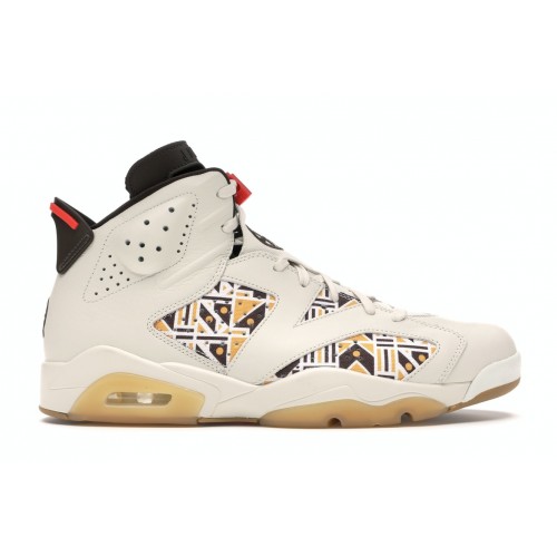 Кроссы Jordan 6 Retro Quai 54 Sail Brown (2020) - мужская сетка размеров