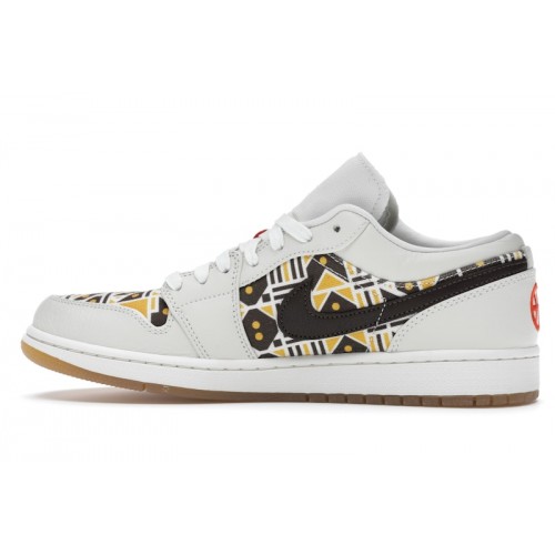 Кроссы Jordan 1 Low Quai 54 (2020) - мужская сетка размеров