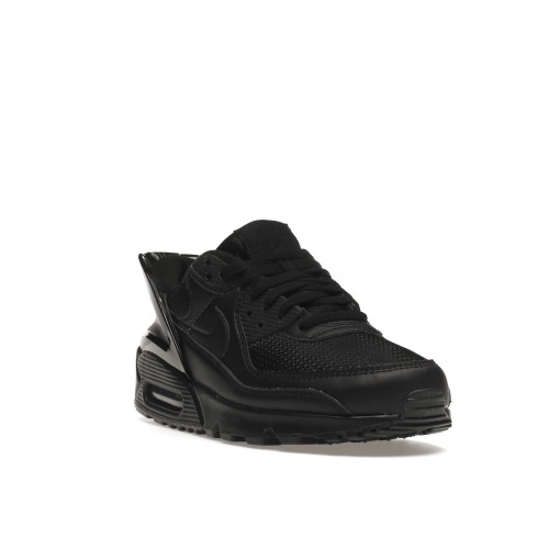 Кроссы Nike Air Max 90 Flyease Triple Black - мужская сетка размеров