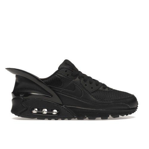 Кроссы Nike Air Max 90 Flyease Triple Black - мужская сетка размеров