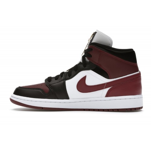 Кроссы Jordan 1 Mid SE Black Dark Beetroot (W) - женская сетка размеров