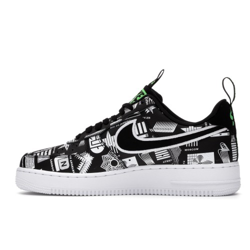 Кроссы Nike Air Force 1 Low Worldwide - мужская сетка размеров