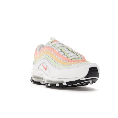 Кроссы Nike Air Max 97 Melon Tint Barely Volt Atomic Pink (W) - женская сетка размеров