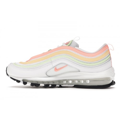 Кроссы Nike Air Max 97 Melon Tint Barely Volt Atomic Pink (W) - женская сетка размеров