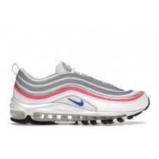 Женские кроссовки Nike Air Max 97 Metallic Silver Flash Crimson Racer Blue (W)