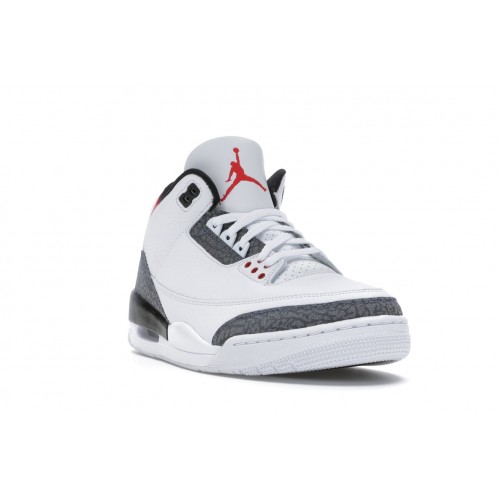 Кроссы Jordan 3 Retro SE-T CO.JP Fire Red Denim - мужская сетка размеров