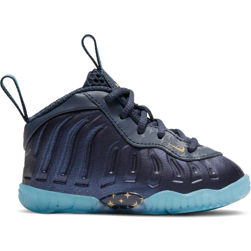 Кроссы Nike Air Foamposite One Obsidian Metallic Gold (TD) - детская сетка размеров