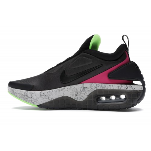 Кроссы Nike Adapt Auto Max Black Laser Fuchsia Electro Green (US Charger) - мужская сетка размеров