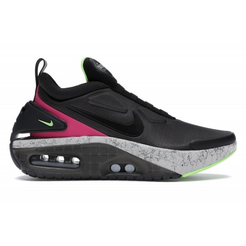 Кроссы Nike Adapt Auto Max Black Laser Fuchsia Electro Green (US Charger) - мужская сетка размеров