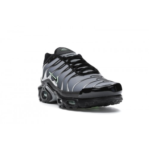 Кроссы Nike Air Max Plus Black Particle Grey Vapour Green - мужская сетка размеров