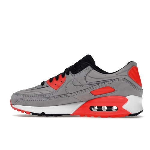 Кроссы Nike Air Max 90 Night Silver Bright Crimson - мужская сетка размеров