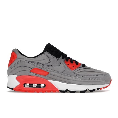 Кроссы Nike Air Max 90 Night Silver Bright Crimson - мужская сетка размеров