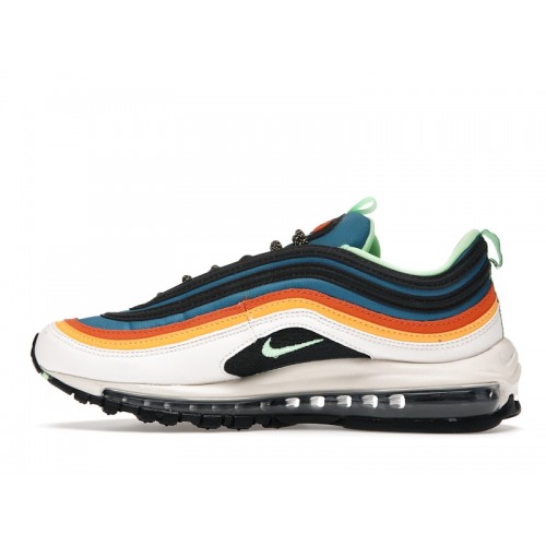 Кроссы Nike Air Max 97 Green Abyss Illusion Green - мужская сетка размеров