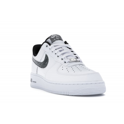 Кроссы Nike Air Force 1 Low 07 White Metallic Silver - мужская сетка размеров