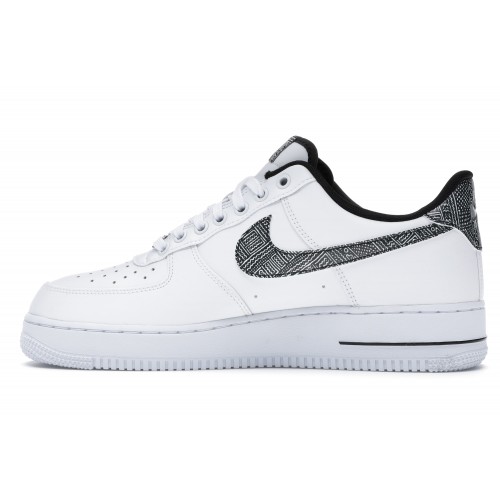 Кроссы Nike Air Force 1 Low 07 White Metallic Silver - мужская сетка размеров