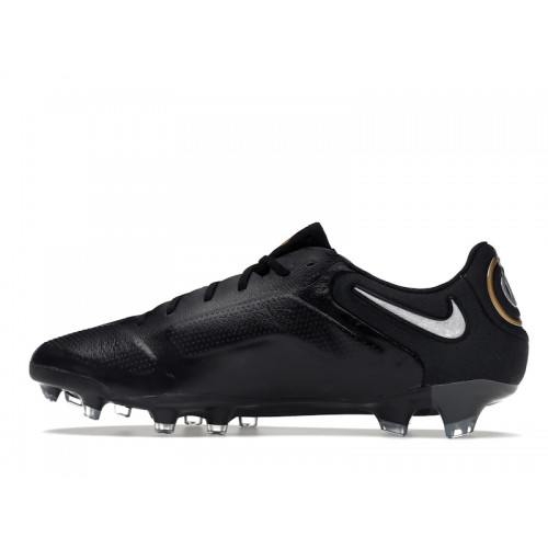 Nike Tiempo Legend 9 Elite FG Black Metallic Gold - мужская сетка размеров